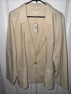 Maurices Lightweight Beige Single-Button Blazer